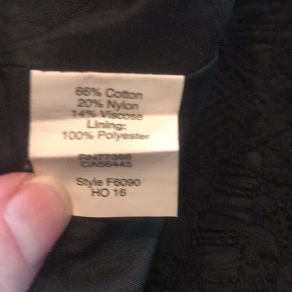 J Crew Black Lace Pencil Skirt Size 6 - Picture 8 of 11